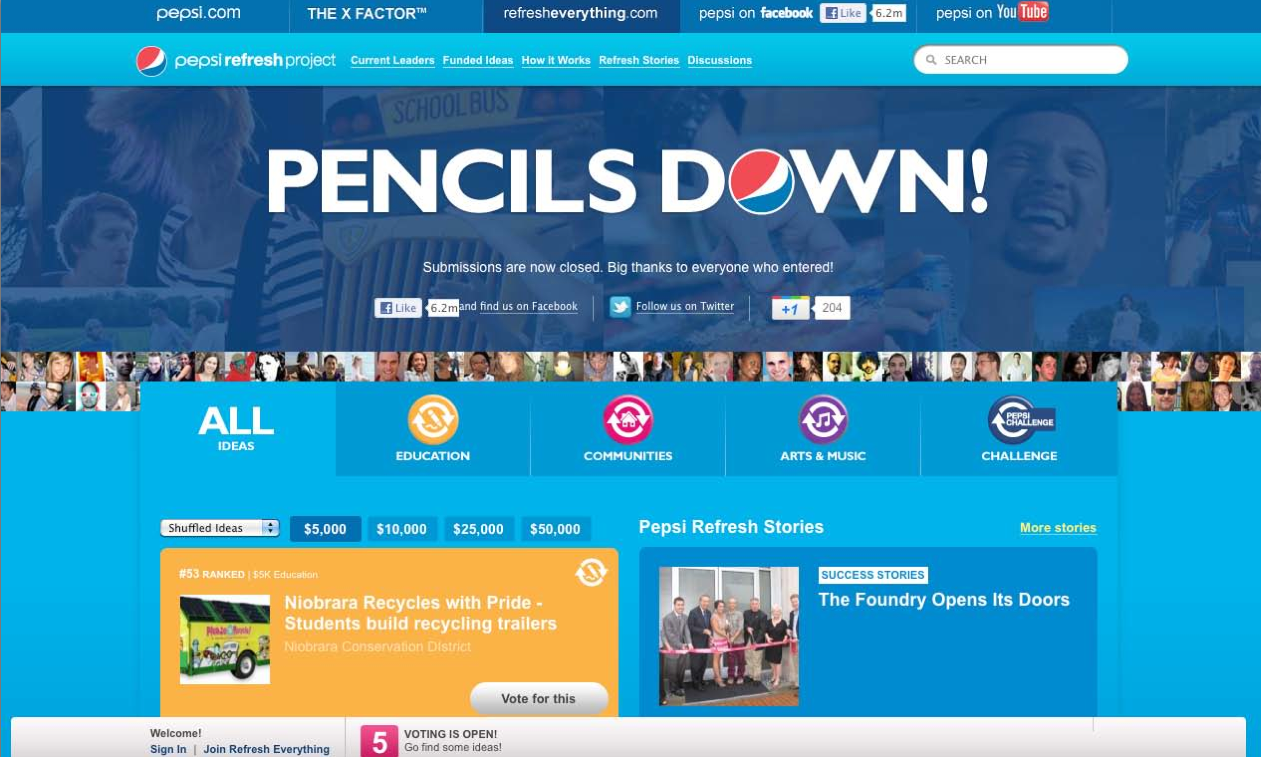 Pepsi Refresh Project
