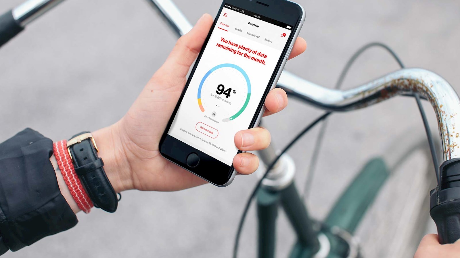MyVerizon app — Data Hub